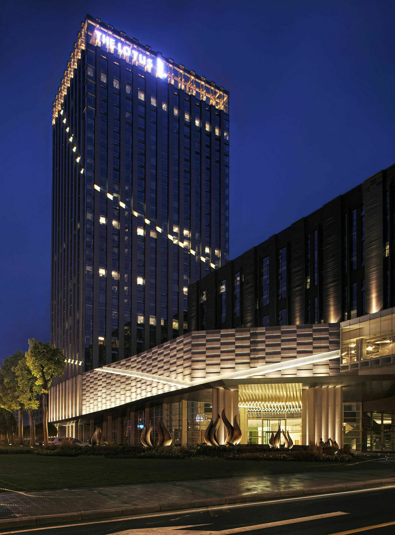 Chongqing The Lotus Hotel Exterior foto